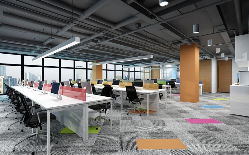 880平米房地產(chǎn)銷售公司辦公室設(shè)計效果圖-第3張圖片-上海古都建筑設(shè)計集團