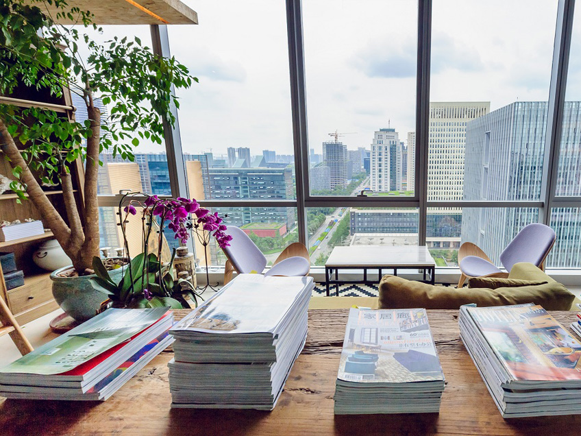 浦東永華大廈商務樓設計裝修實景-第4張圖片-上海古都建筑設計集團