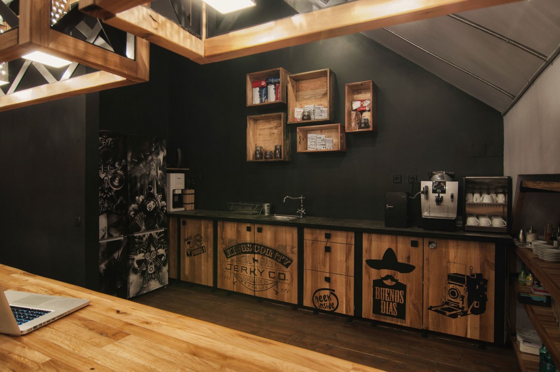 浦東新區(qū)120平工業(yè)風咖啡廳裝修設計-第14張圖片-上海古都建筑設計集團