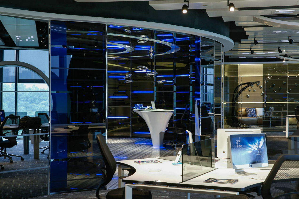 保利科技風辦公室裝修設(shè)計-第4張圖片-上海古都建筑設(shè)計集團