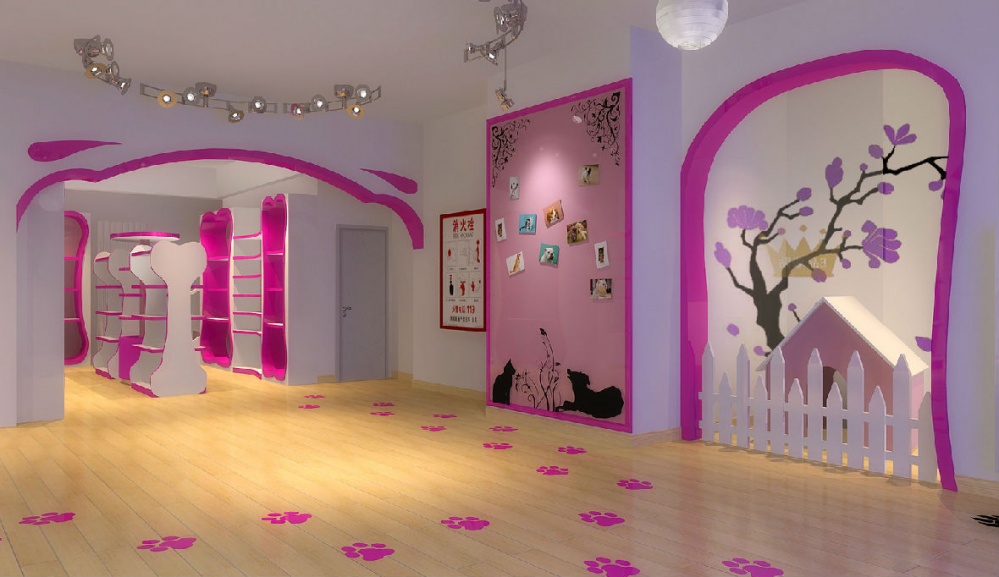 嘉定區(qū)粉色系寵物店裝修設(shè)計-第2張圖片-上海古都建筑設(shè)計集團 嘉定區(qū)粉色系寵物店裝修設(shè)計-第2張圖片-上海古都建筑設(shè)計集團