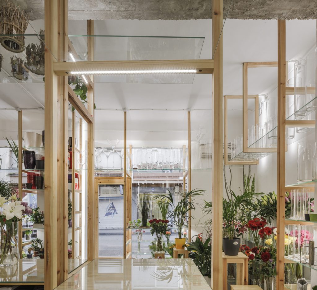 黃浦區(qū)清新簡約花店裝修設計-第4張圖片-上海古都建筑設計集團