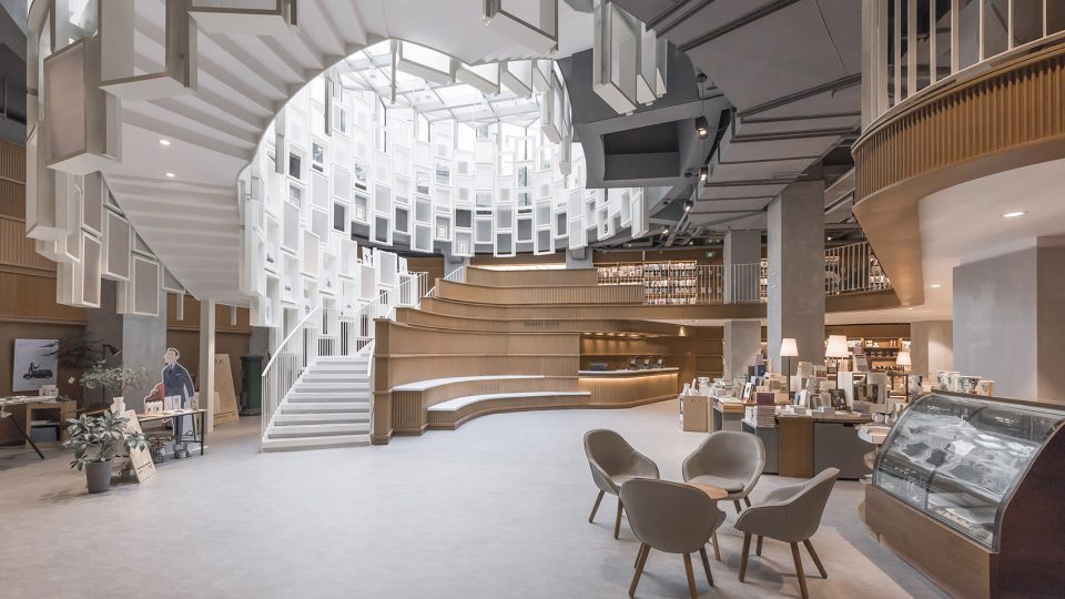 現(xiàn)代風格書店裝修設(shè)計-第2張圖片-上海古都建筑設(shè)計集團