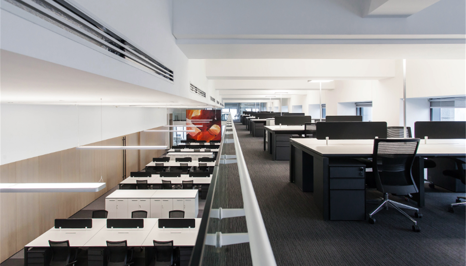 時尚簡約風(fēng)格辦公室裝修設(shè)計效果圖-第3張圖片-上海古都建筑設(shè)計集團(tuán)