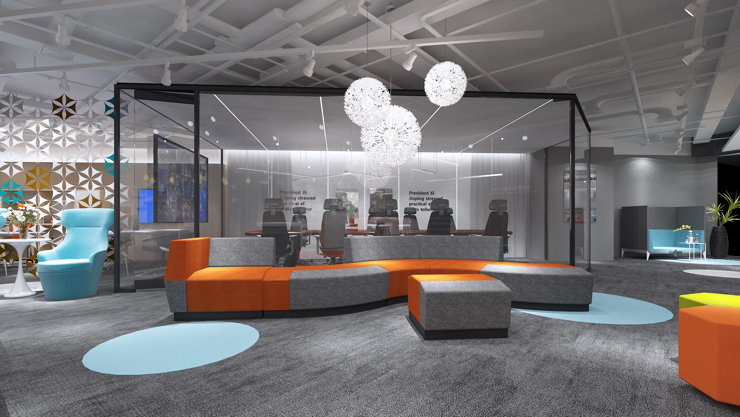 浦東新區(qū)科技智能辦公室裝修設(shè)計-第11張圖片-上海古都建筑設(shè)計集團