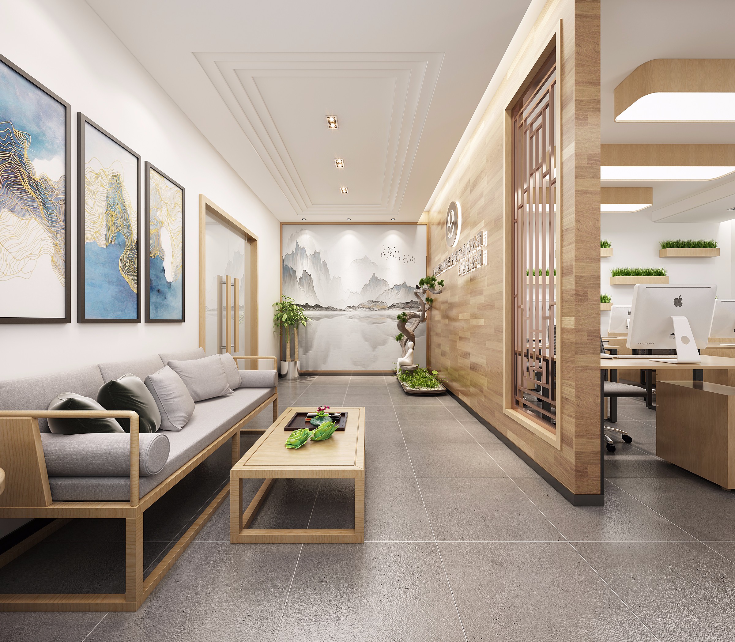 原木風(fēng)格辦公室裝修設(shè)計-第3張圖片-上海古都建筑設(shè)計集團(tuán) 原木風(fēng)格辦公室裝修設(shè)計-第3張圖片-上海古都建筑設(shè)計集團(tuán)