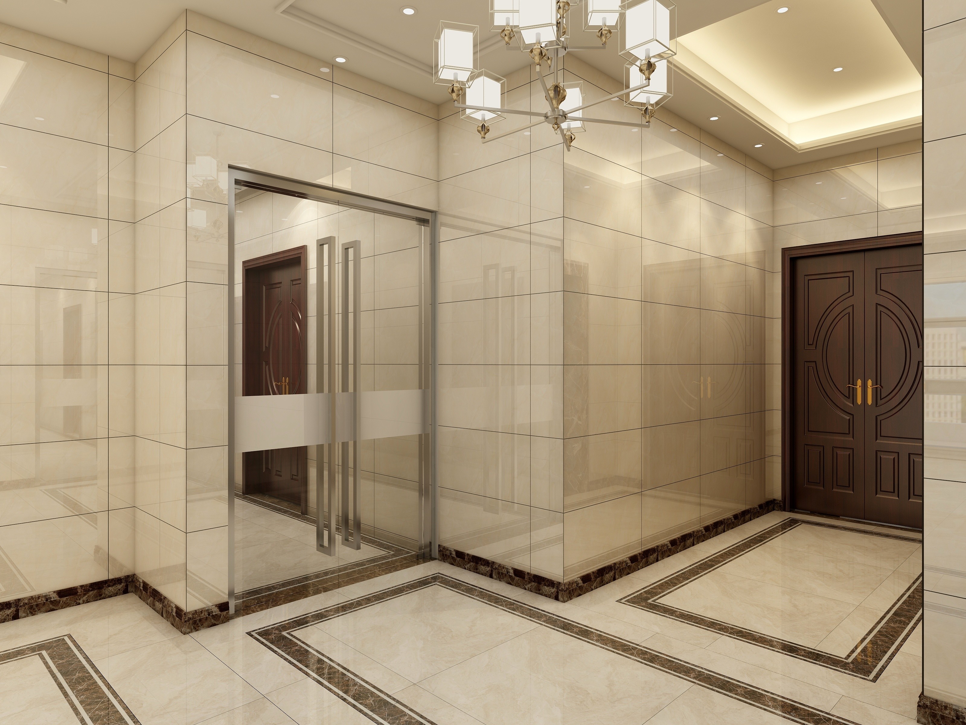 辦公室過道裝修設計效果圖-第3張圖片-上海古都建筑設計集團