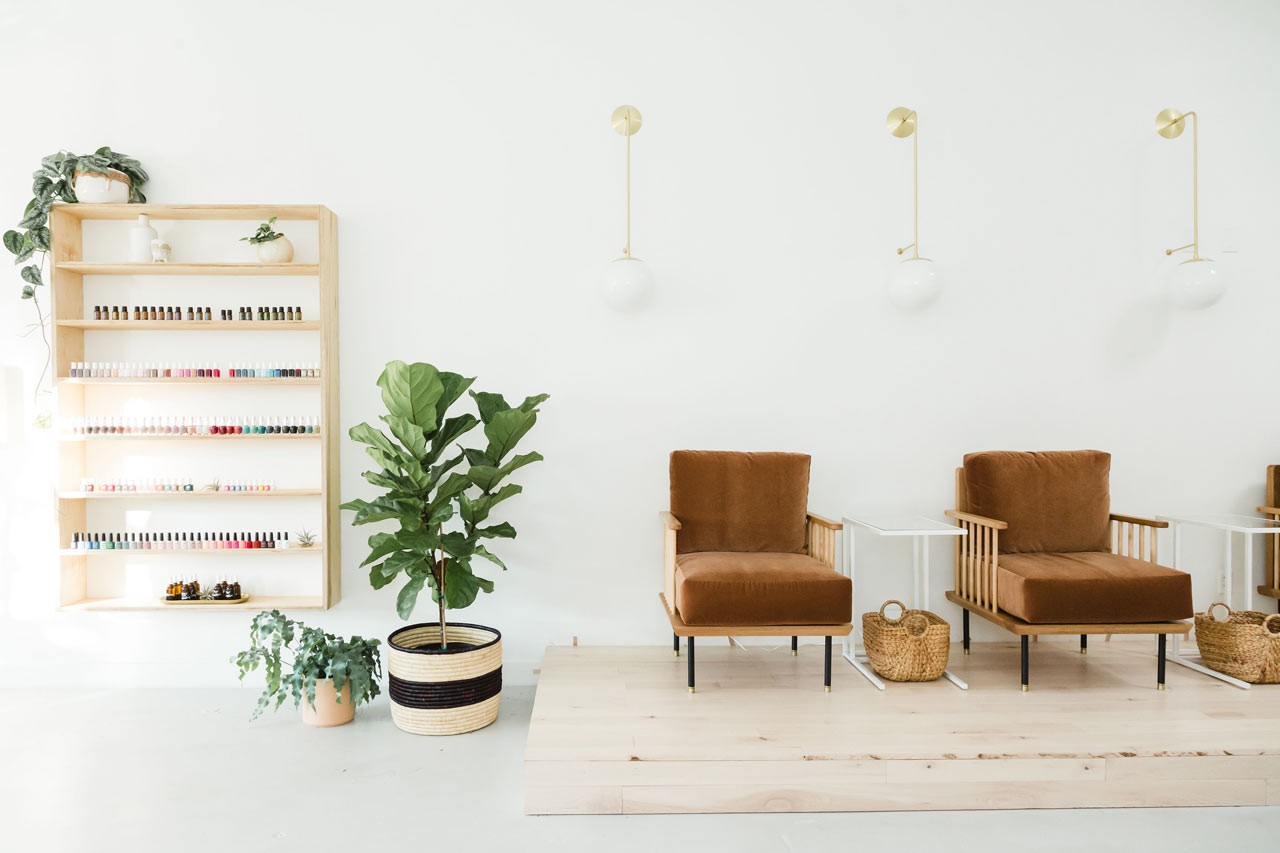 時尚簡約風格美甲店裝修設計-第3張圖片-上海古都建筑設計集團 時尚簡約風格美甲店裝修設計-第3張圖片-上海古都建筑設計集團