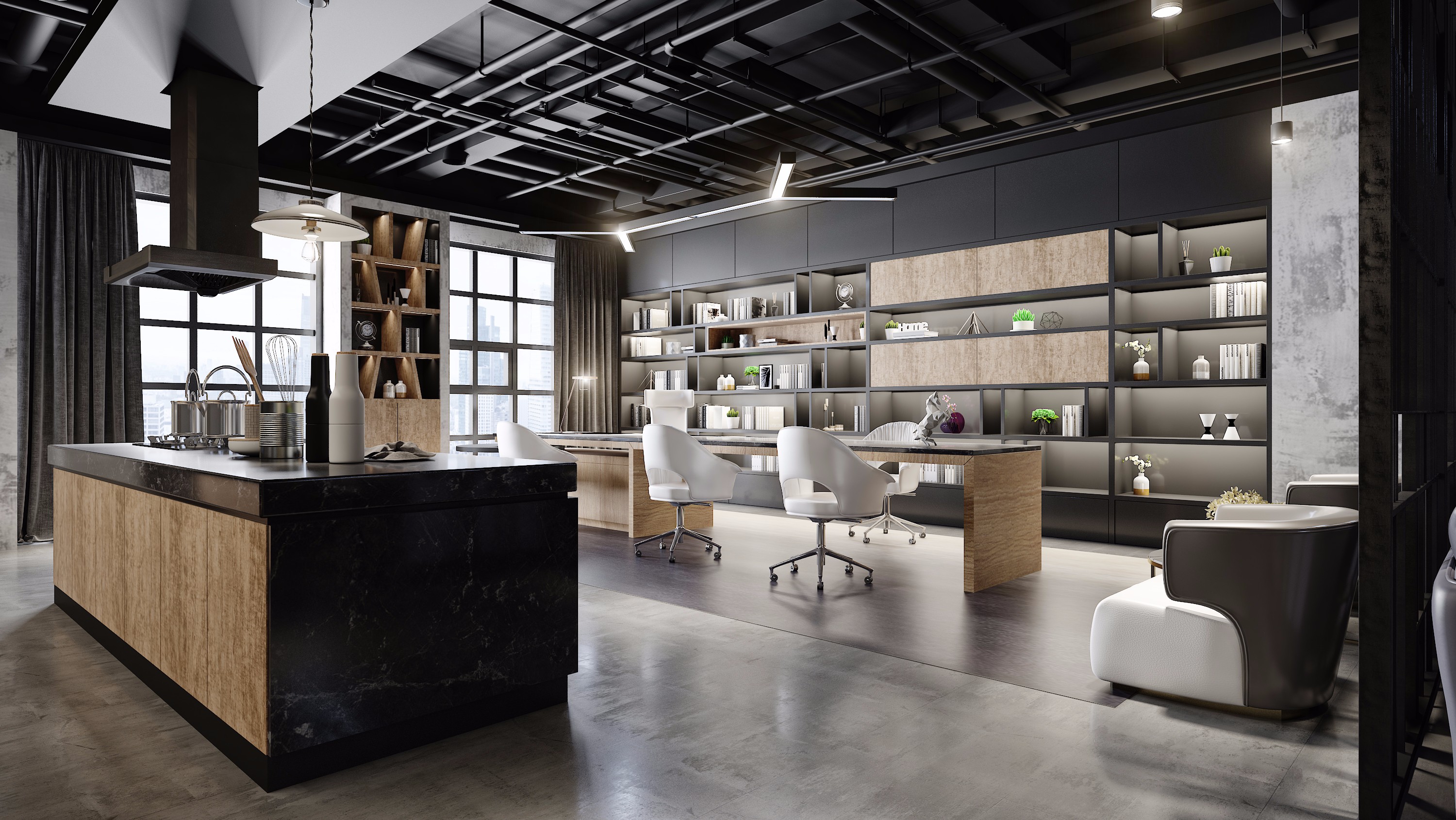 工業(yè)風辦公室休閑區(qū)裝修設計-第1張圖片-上海古都建筑設計集團 工業(yè)風辦公室休閑區(qū)裝修設計-第1張圖片-上海古都建筑設計集團