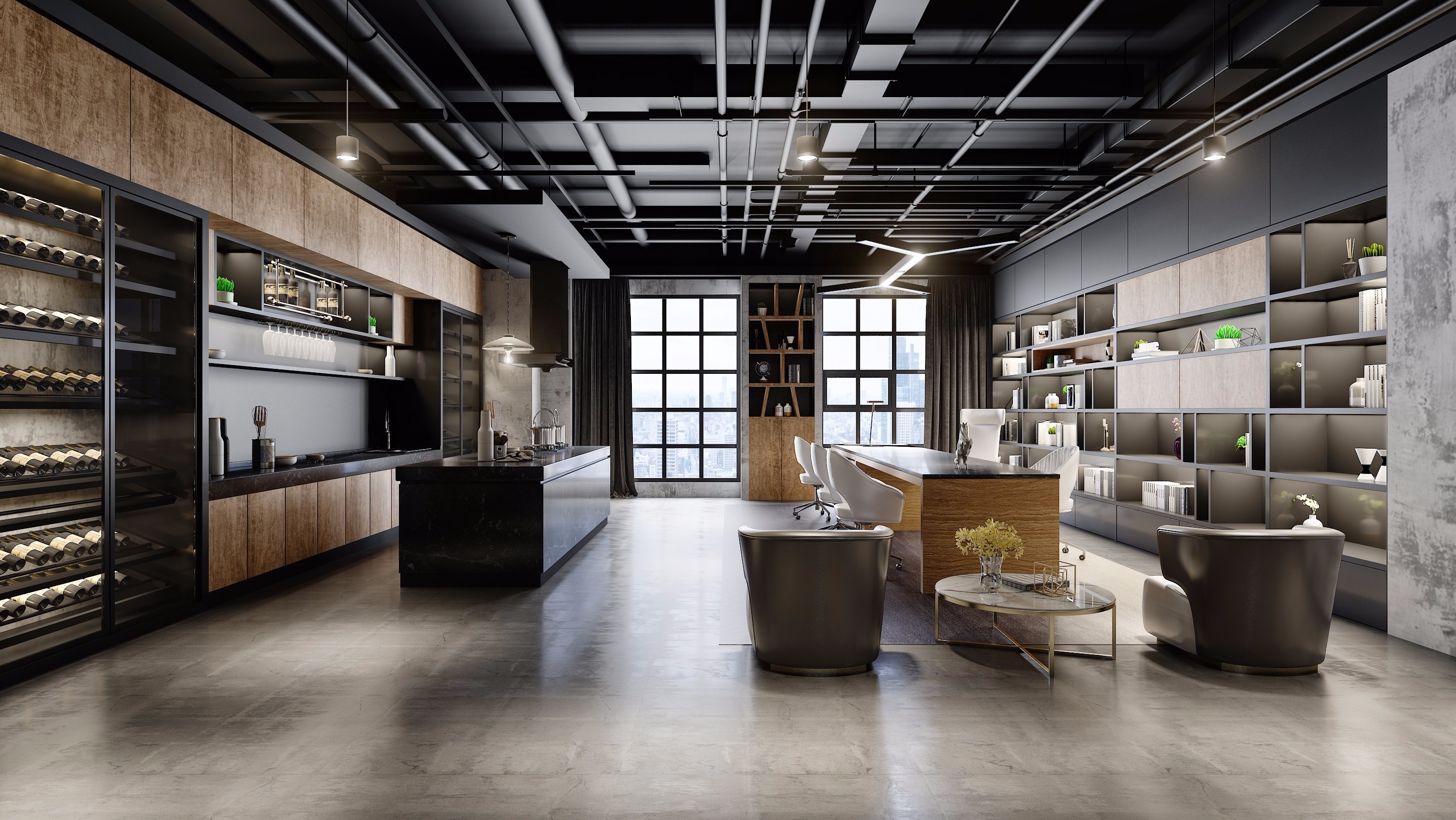 工業(yè)風辦公室休閑區(qū)裝修設計-第4張圖片-上海古都建筑設計集團 工業(yè)風辦公室休閑區(qū)裝修設計-第4張圖片-上海古都建筑設計集團