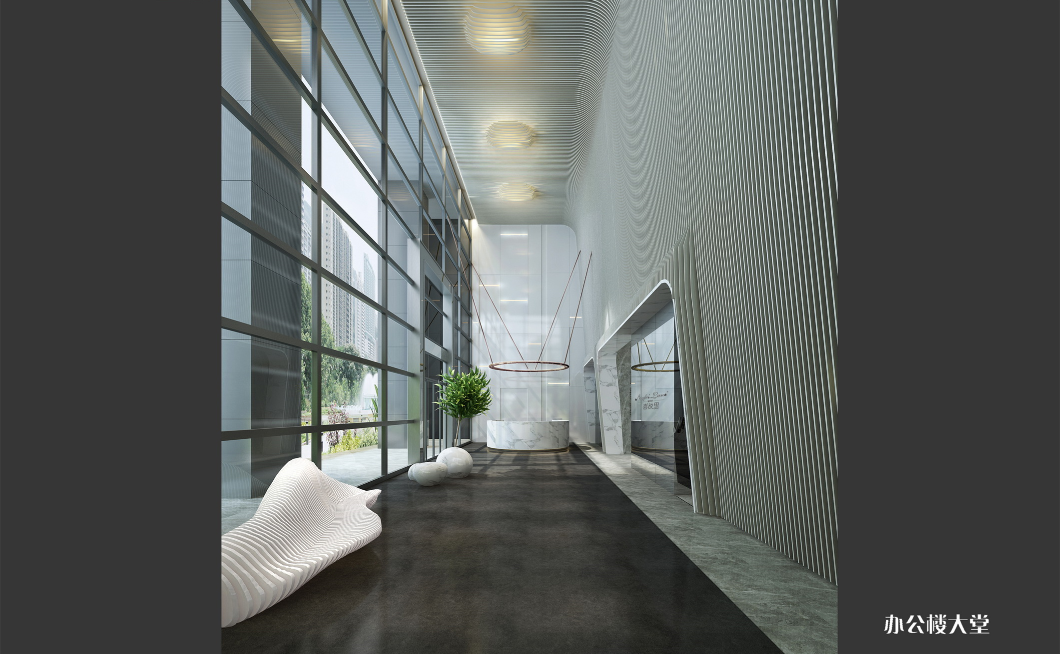 新式科技風(fēng)辦公樓裝修設(shè)計(jì)-第3張圖片-上海古都建筑設(shè)計(jì)集團(tuán) 新式科技風(fēng)辦公樓裝修設(shè)計(jì)-第3張圖片-上海古都建筑設(shè)計(jì)集團(tuán)