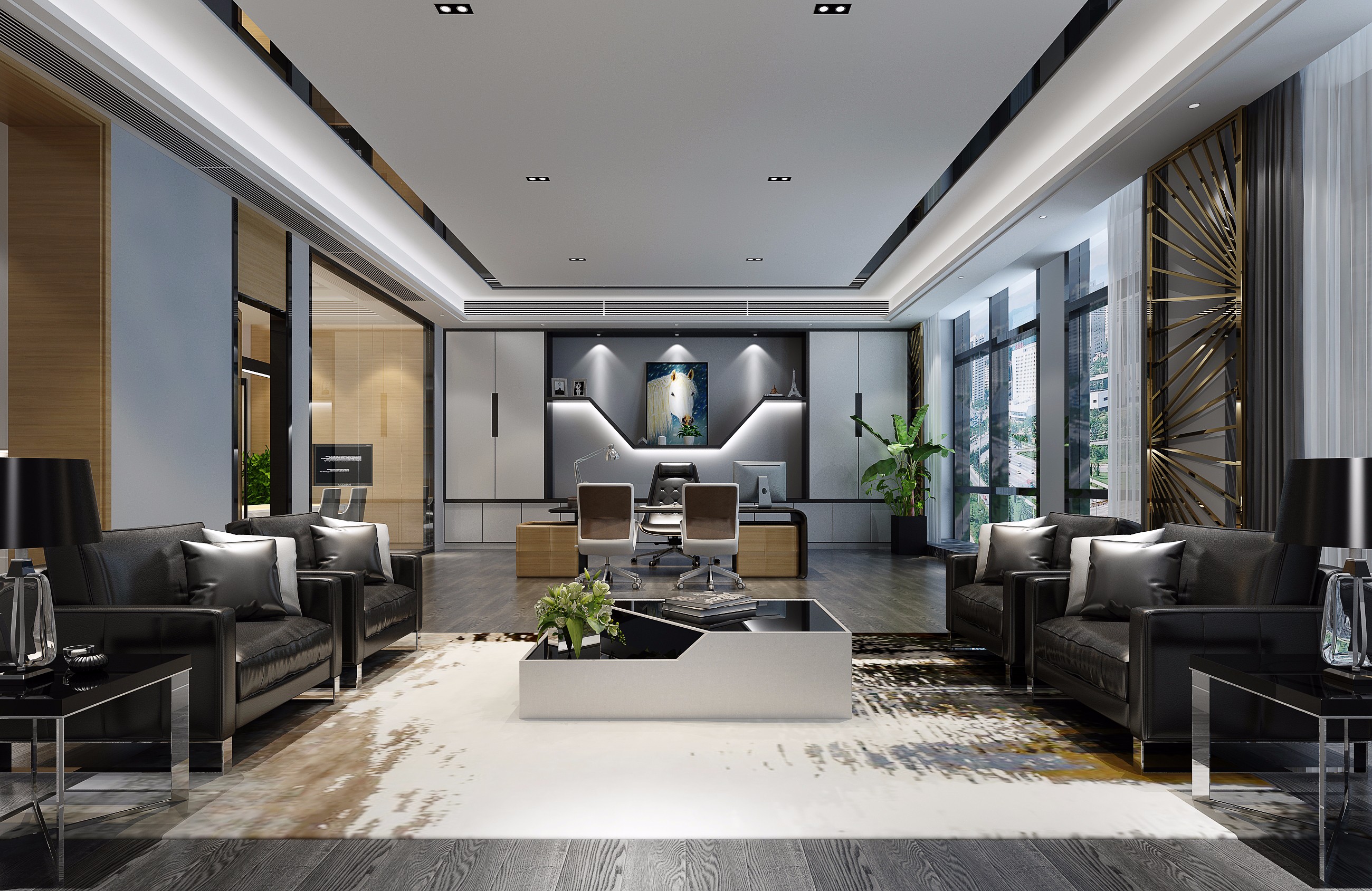 現(xiàn)代時尚科技辦公室裝修-第3張圖片-上海古都建筑設計集團 現(xiàn)代時尚科技辦公室裝修-第3張圖片-上海古都建筑設計集團