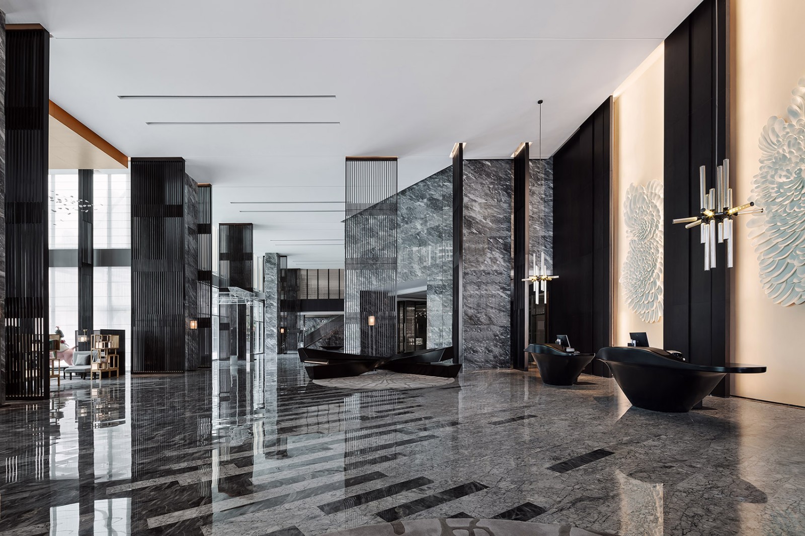 古典奢華風格辦公樓大廳裝修設計-第3張圖片-上海古都建筑設計集團 古典奢華風格辦公樓大廳裝修設計-第3張圖片-上海古都建筑設計集團