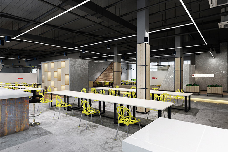 1200平電器公司辦公室設(shè)計裝飾效果-第1張圖片-上海古都建筑設(shè)計集團(tuán)